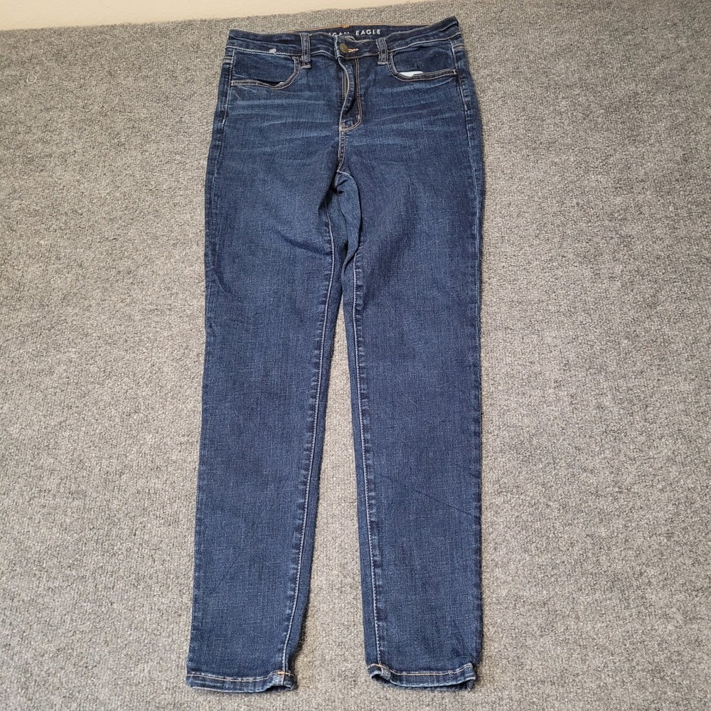 American Eagle Jeans Womens Size 8 Dark Wash Ne(x)t Level Stretch Skinny Denim